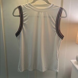 Varley White Tank Top with Black Accents